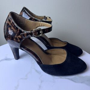 Sofft Padua Women's 7.5 M Shoes Leopard Slingback Pump Heels SEE DESCRIPTION